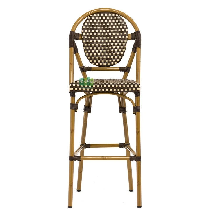 Aluminum Parisian Rattan Outdoor Bar Stools suppliers