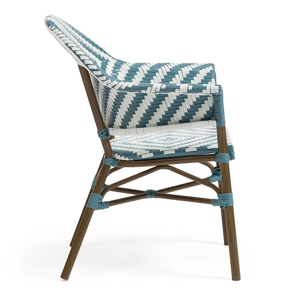 Aluminum Rattan Outdoor French Bistro Chairs suppliers