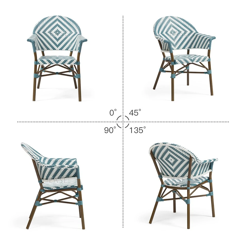 Aluminum Rattan Outdoor French Bistro Chairs best