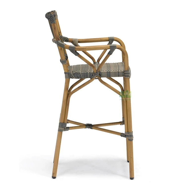 Aluminum Rattan Wicker Outdoor Bar Stools suppliers