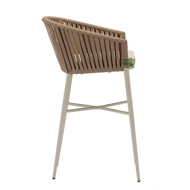 Aluminum Rope Outdoor Bar Stools factory