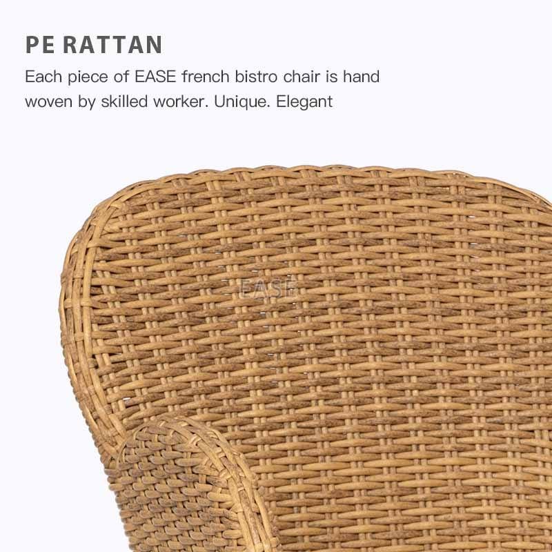Aluminum Woven Outdoor Rattan Wicker Chairs high quality