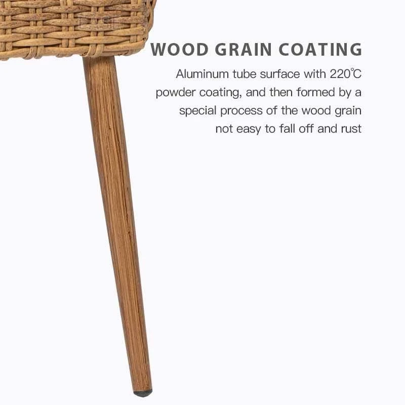 Aluminum Woven Outdoor Rattan Wicker Chairs price