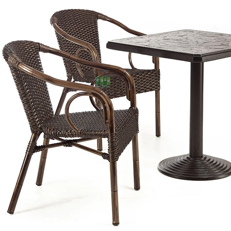 Balcony Aluminum Outdoor Rattan Wicker Chairs high quality