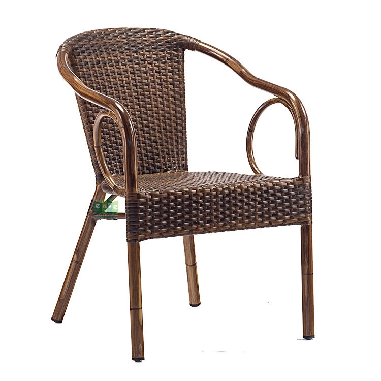 Balcony Aluminum Outdoor Rattan Wicker Chairs