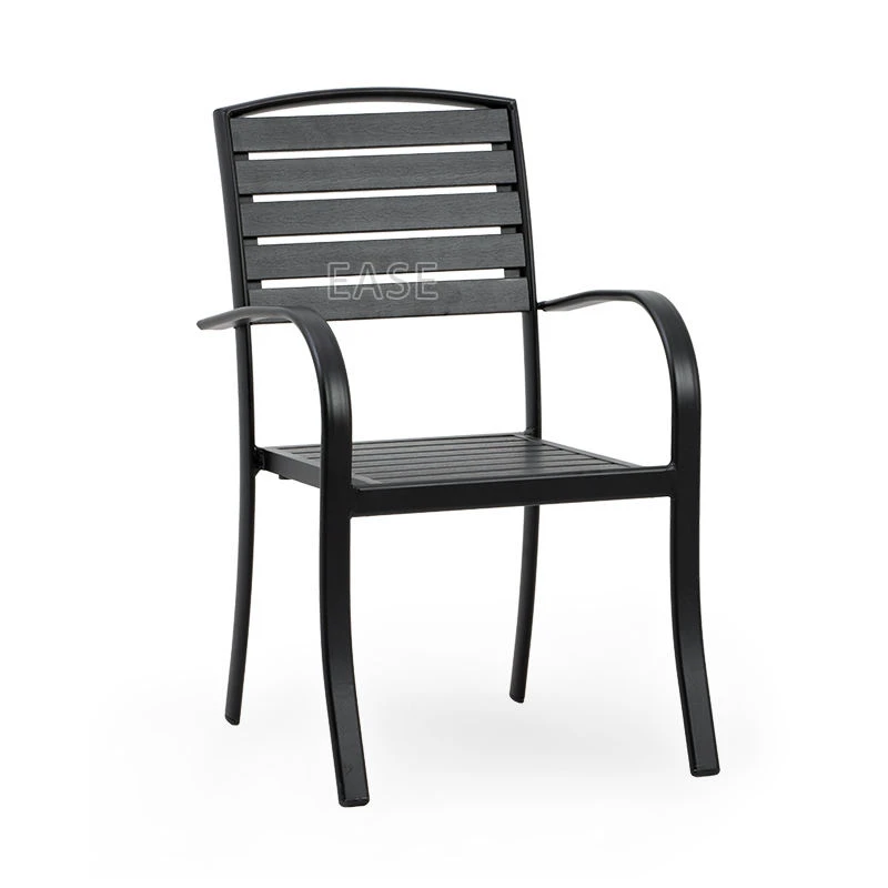 Black Outdoor Plastic Wood Chairs