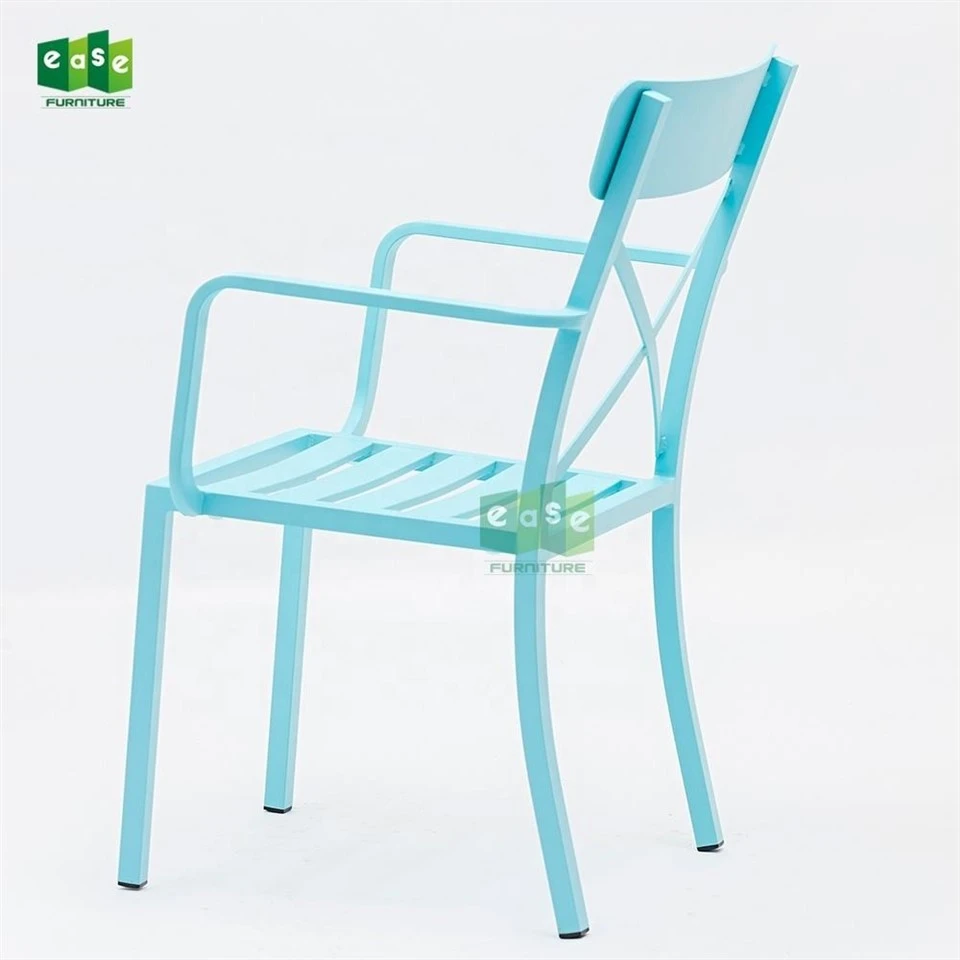 Blue Outdoor Aluminium Chairs factory