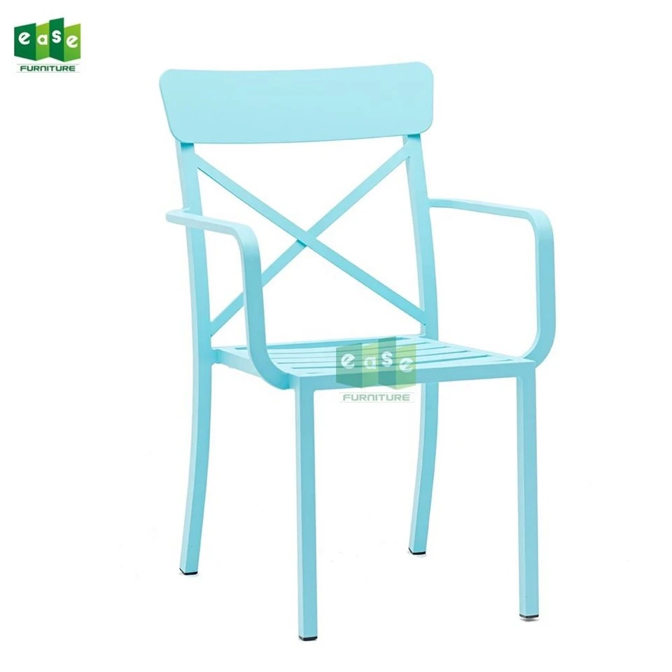 Blue Outdoor Aluminium Chairs