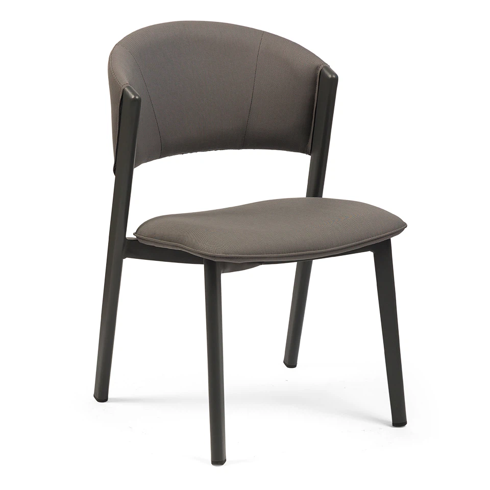 Curved Back Upholstered Restaurant Chairs