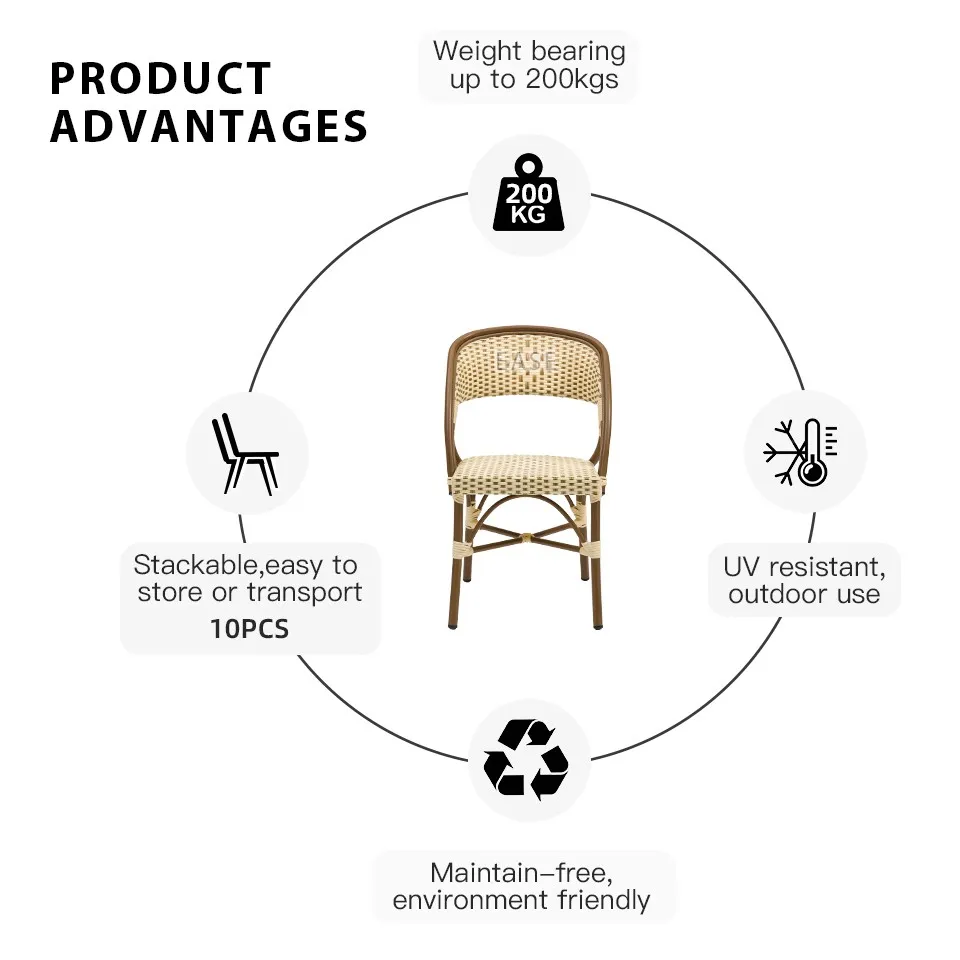 French Bistro Chairs Garden Furniture high quality