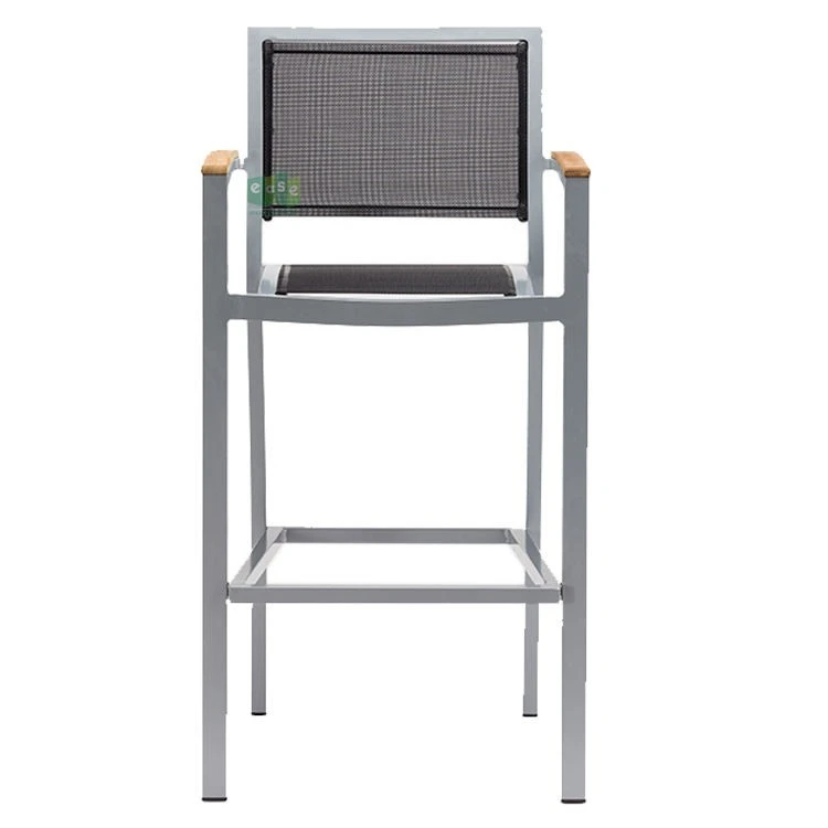 Modern Aluminum Textilene Outdoor Bar Stools factory