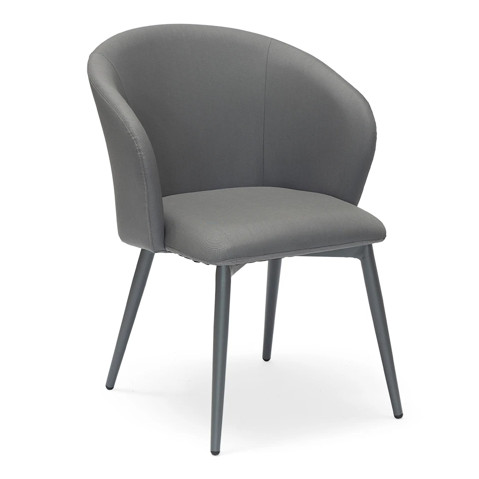 Modern Aluminum Upholstered Restaurant Chairs