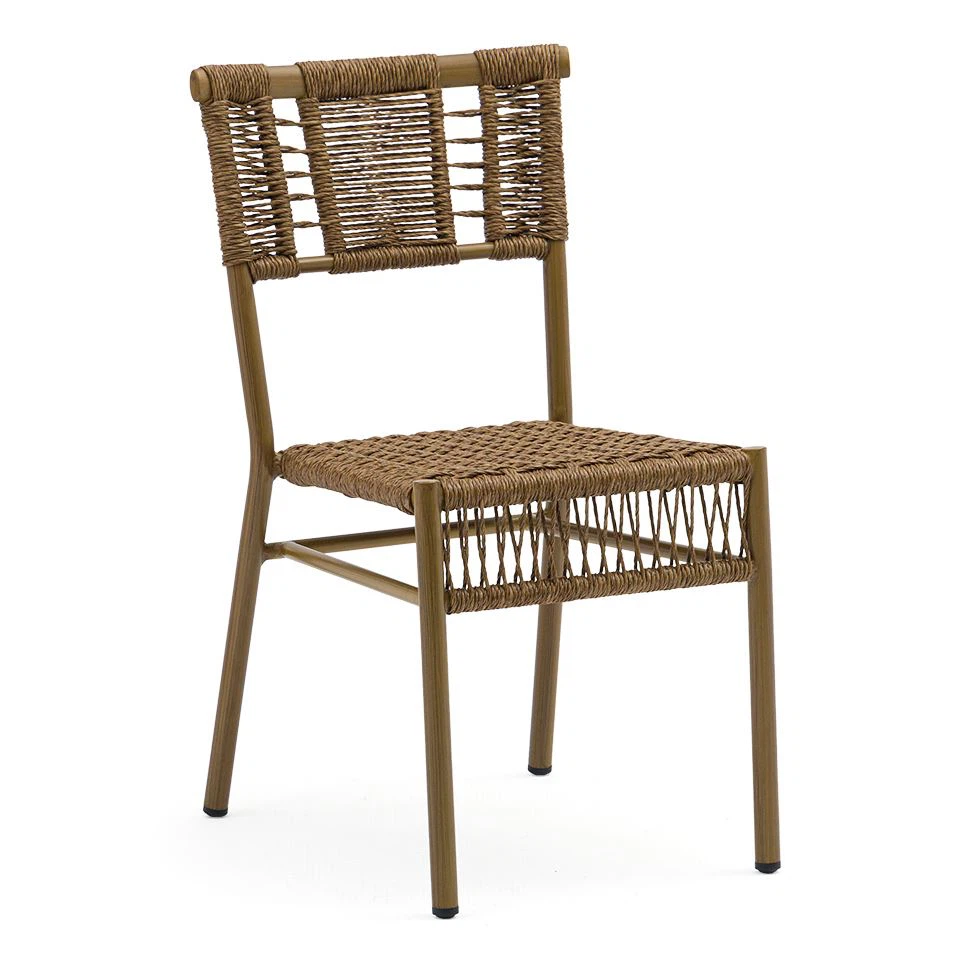 PE Rope Outdoor Dining Chairs