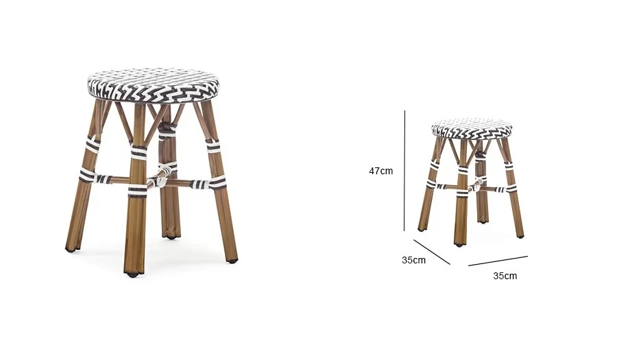 Aluminum Rattan Backless Outdoor Bar Stools Suppliers in China Aluminum Rattan Backless Outdoor Bar Stools Suppliers in China