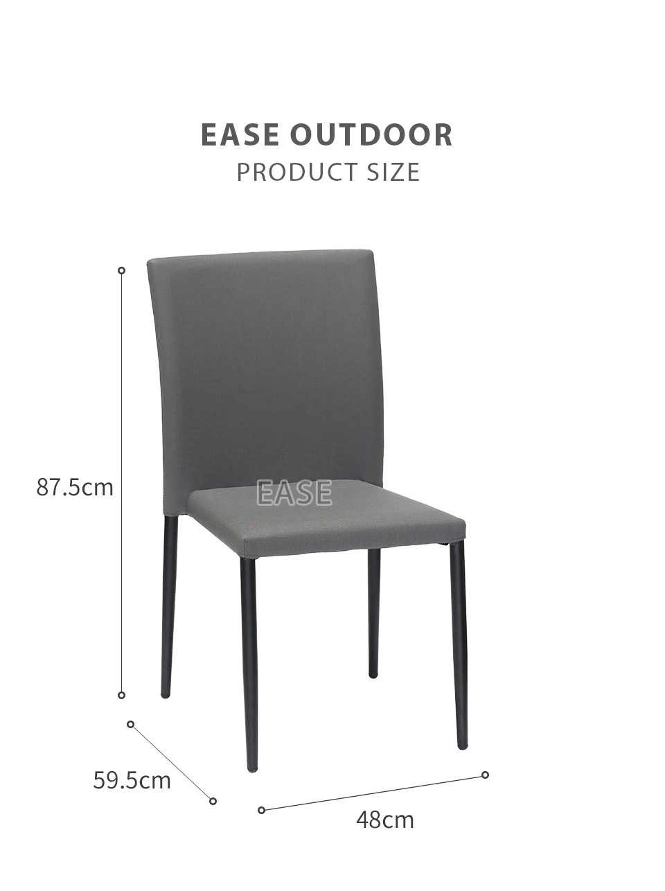 Customized Armless Outdoor Upholstered Restaurant Chairs Customized Armless Outdoor Upholstered Restaurant Chairs
