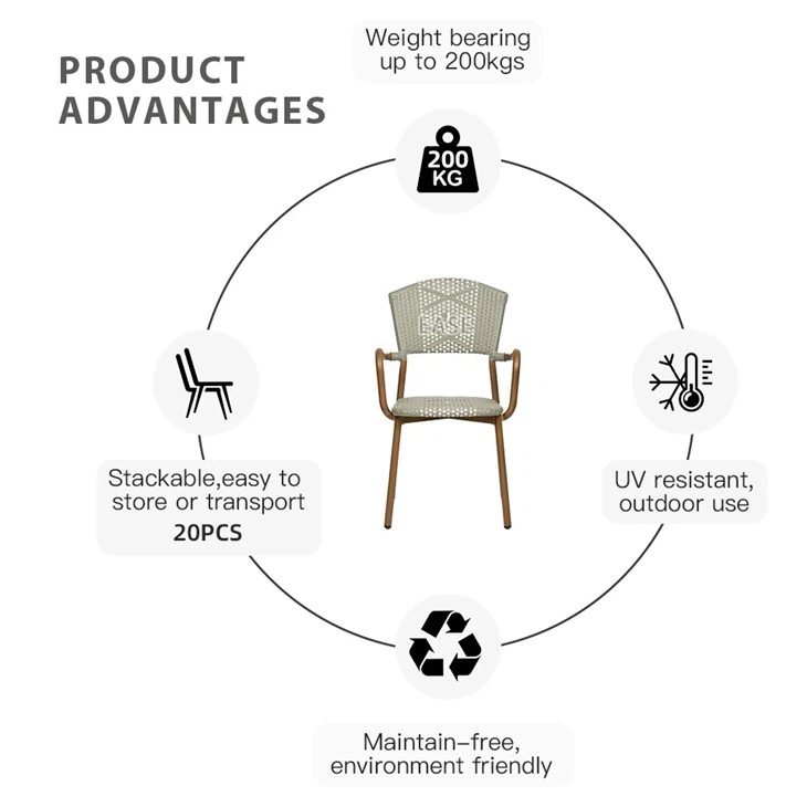 French Style Bistro Chair For Outdoor Restaurant