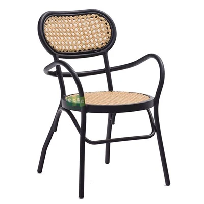 Aluminum Outdoor Rattan Wicker Side Chairs
