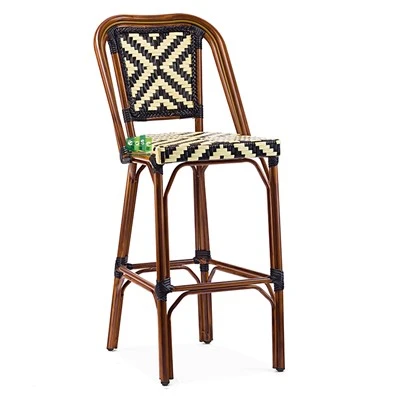 Aluminum Rattan Woven Outdoor Bar Stools