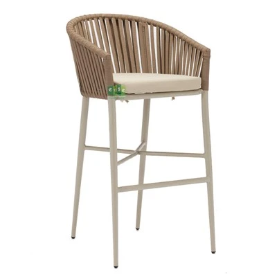 Aluminum Rope Outdoor Bar Stools