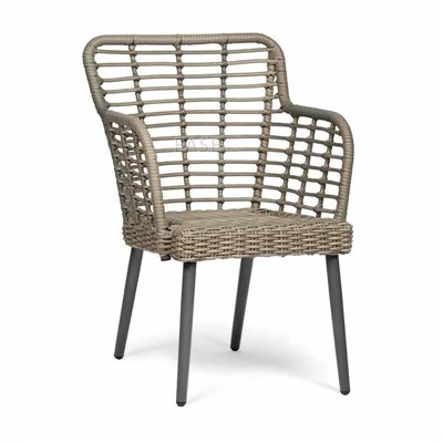 Cafe Aluminum Outdoor Rattan Wicker Chairs