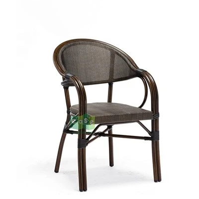 French Bistro Hotel Outdoor Textilene Chairs