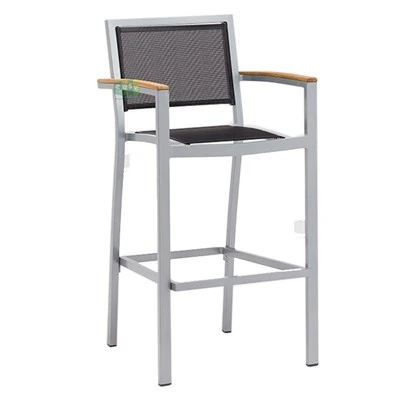 Modern Aluminum Textilene Outdoor Bar Stools
