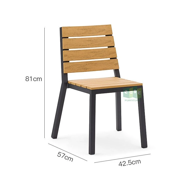 Street Outdoor Plastic Wood Chairs factory