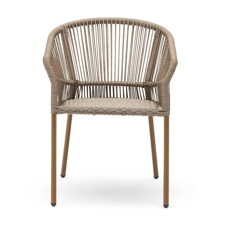 Twisted PE Rope Chair For Outdoor Cafe Style